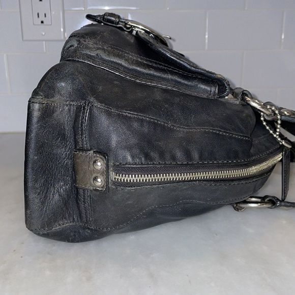 Coach Courtney Leather Dome Satchel Bag - Picture 7 of 16